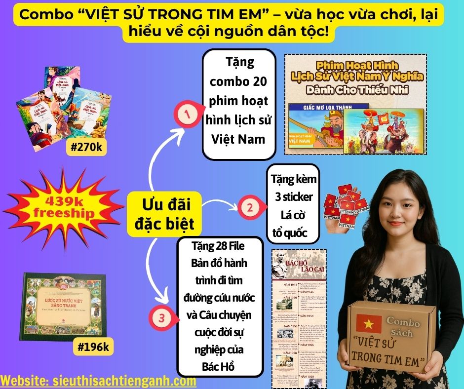 Combo 3. “VIỆT SỬ TRONG TIM EM”